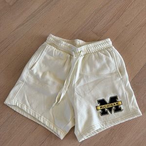 University of Michigan sweatshorts